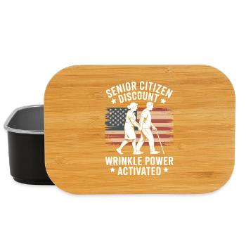Senior Discount Retirement Humor - Lunch Box - black - Front