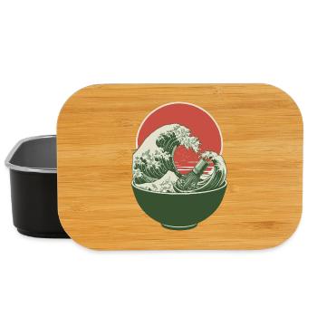 Matcha Tea Wave Green Matcha Bowl Japanese Sun - Lunch Box - Schwarz - Vorne