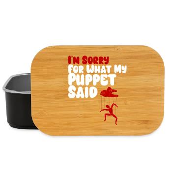 Puppet Confession on Strings - Lunch Box - black - Front