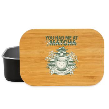You Had Me At Matcha Funny Green Tea Matcha Lover - Lunch Box - Schwarz - Vorne