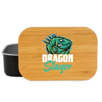 Dragon Hunter Reptile Hunting Gear Lizard Iguana - Lunch Box - black - Front