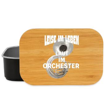 Sousaphon Quiet in life Loud in the orchestra - Lunch Box - black - Front