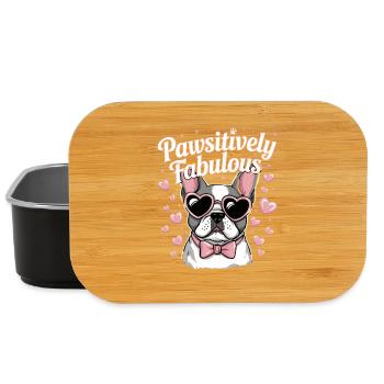  Pawsitively Fabulous Französische Bulldogge - Lunch Box - Schwarz - Vorne