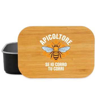Citation drôle d’abeille apicultrice - Boîte à goûter - noir - Devant