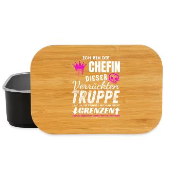 Chefin dieser Verrückten Truppe Chefin Geschenke - Lunch Box - black - Front