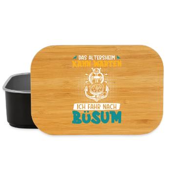 Grandpa RETIREMENT HOME CAN WAIT HAS TO GO TO BÜSUM Lustig - Lunch Box - black - Front