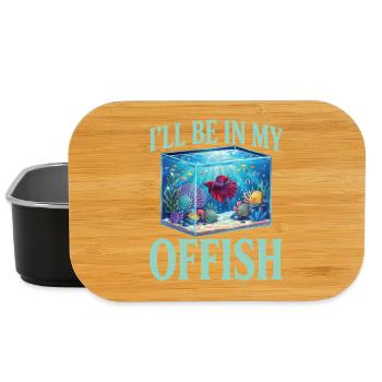 Aquarium Ich werde in meinem Offish-Aquarium sein - Lunch Box - Schwarz - Vorne