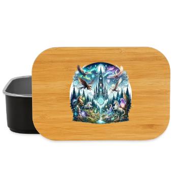 Verzauberter Turmwald Traum - Lunch Box - Schwarz - Vorne