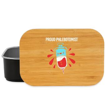 Nurse Caregiver Blood Sampling Phlebotomist - Lunch Box - black - Front