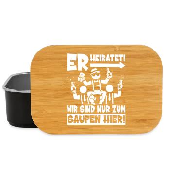Bachelor Party T-Shirt Men Bachelor Party Shirts - Lunch Box - black - Front