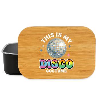 Voici mon costume disco boule disco - Boîte à goûter - noir - Devant