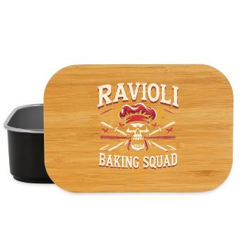 Équipe de Boulangerie Ravioli - Boîte à goûter - noir - Devant