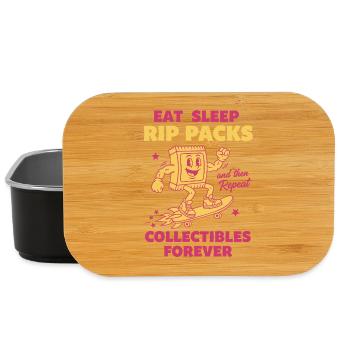 Eat, Sleep Rip-Packs wiederholen Sammelobjekte für immer - Lunch Box - Schwarz - Vorne