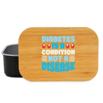 Diabetes type 1 diabetic - Lunch Box - black - Front