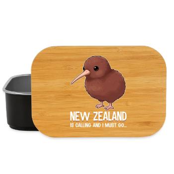 Neuseeland ruft und ich muss Kiwi - Lunch Box - Schwarz - Vorne