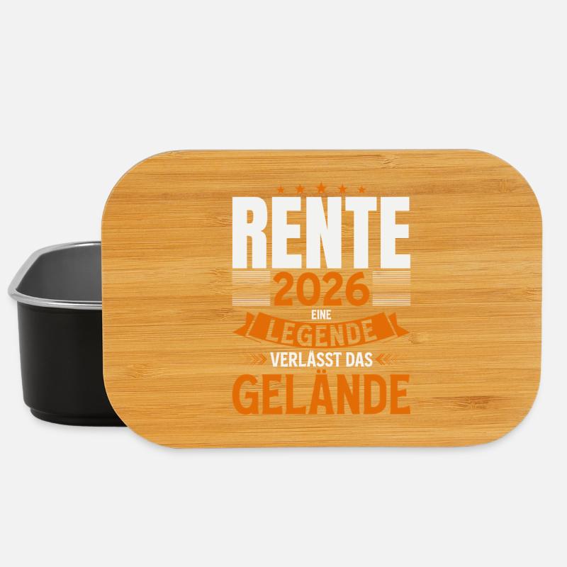 Rentner 2026 Geschenk Mann Rente Ruhestand Lustig - Lunch Box - Schwarz