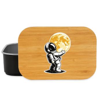 Astronaut Shirt – Moon Hug - Lunch Box - black - Front