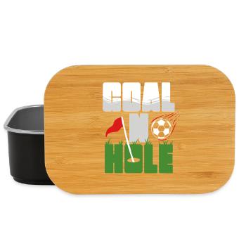 Footgolf Soccer Golf Goal In Hole - Lunch Box - black - Front