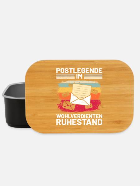 Briefträger POSTLEGENDE IM WOHLVERDIENTEN - Lunch Box - Schwarz