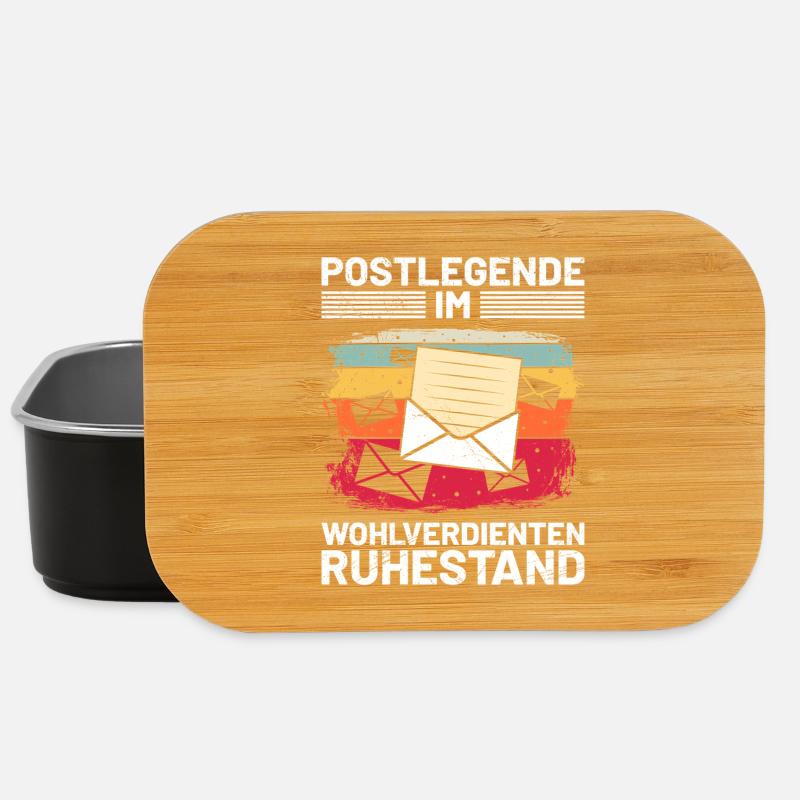 Briefträger POSTLEGENDE IM WOHLVERDIENTEN - Lunch Box - Schwarz