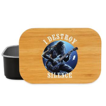 I destroy silence - Lunch Box - black - Front