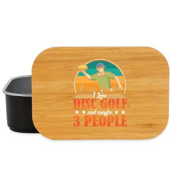 Cadeaux de disc golf Disc Golf - Boîte à goûter - noir - Devant