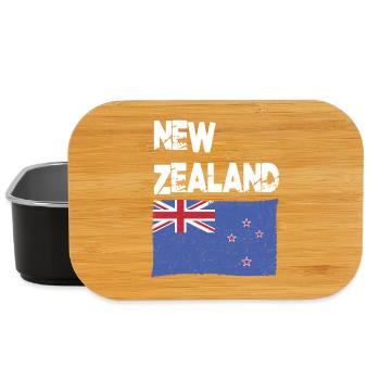 Drapeau néo-zélandais de Nouvelle-Zélande de Nouvelle-Zélande - Boîte à goûter - noir - Devant