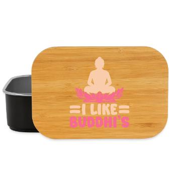Yoga J’aime le yoga drôle de Buddhi - Boîte à goûter - noir - Devant