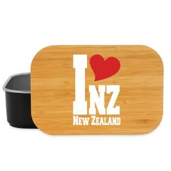 Ich liebe Neuseeland, Neuseeland, stolzer Neuseeländer - Lunch Box - Schwarz - Vorne