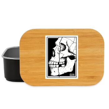 Broken Skull Portrait - Lunch Box - black - Front