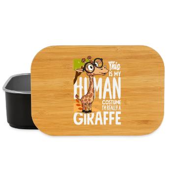 People Costume I'm a Giraffe - Lunch Box - black - Front