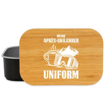 Skifahren MEINE APRES-SKILEHRER UNIFORM LUSTIG - Lunch Box - Schwarz - Vorne