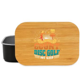 Cadeaux de disc golf Disc Golf - Boîte à goûter - noir - Devant