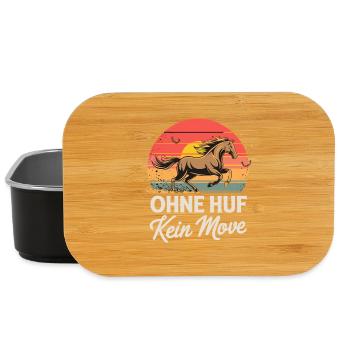  Ohne Huf Kein Move Lustiger Spruch Für - Lunch Box - Schwarz - Vorne