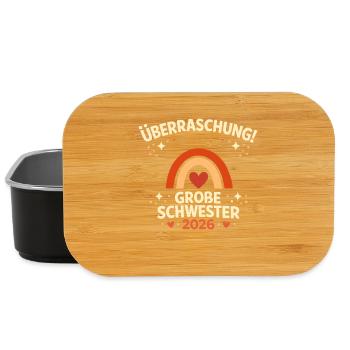 Überraschung! Große Schwester 2026 - Lunch Box - Schwarz - Vorne