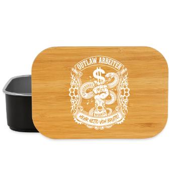 Outlaw worker fist crushed tax snake - Lunch Box - black - Front