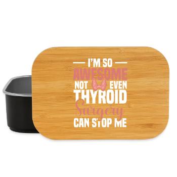  Throid Surgery Support Thyroid Recovery Thyroid - Lunch Box - black - Front