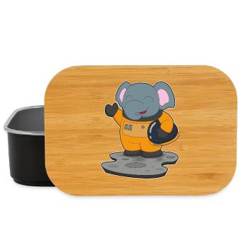 Elephant Astronaut Space - Lunch Box - black - Front