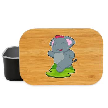 Elefant Jogger Joggen Sport - Lunch Box - Schwarz - Vorne