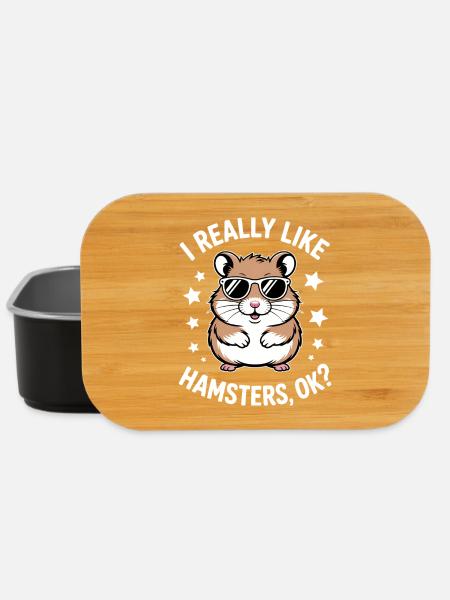 Hamster Sprüche Hamster Lustiges Hamster Geschenk  - Lunch Box - Schwarz