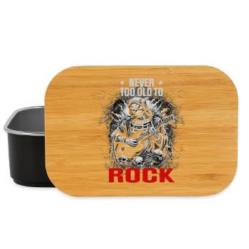 NEVER TOO OLD TO ROCK - Lunch Box - black - Front