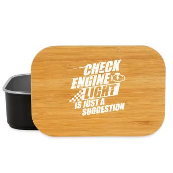 Check Engine Light Suggestion Muscle Car - Lunch Box - black - Front
