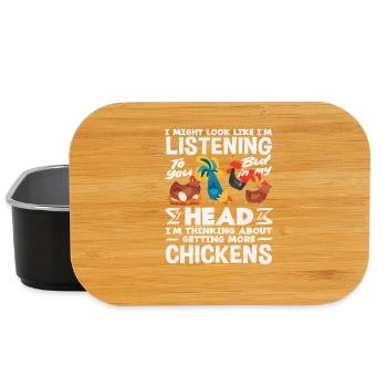 Ich denke an noch mehr Hühner Lustig - Lunch Box - Schwarz - Vorne