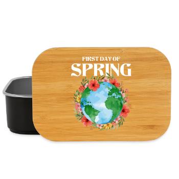 First Day Of Spring Happy Easter Ostara - Lunch Box - Schwarz - Vorne