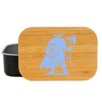 Wikinger Krieger mit Axt und Schild - Lunch Box - Schwarz - Vorne