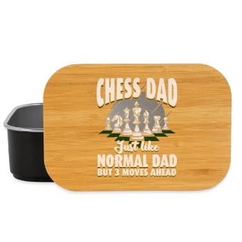 Chess Daddy: 3 moves ahead - Lunch Box - black - Front