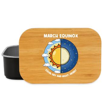 March Equinox Equal Day And Night - Lunch Box - black - Front
