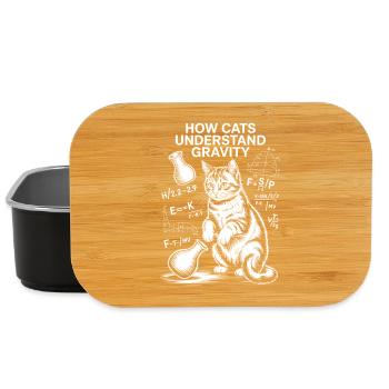 Dictions de chats de physique Blague de maths Cadeau de physique - Boîte à goûter - noir - Devant