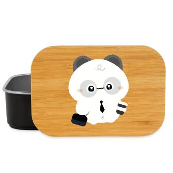 Tired Panda - Lunch Box - black - Front