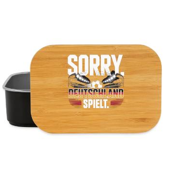 Sorry Deutschland Spielt Fußball Fan - Lunch Box - Schwarz - Vorne